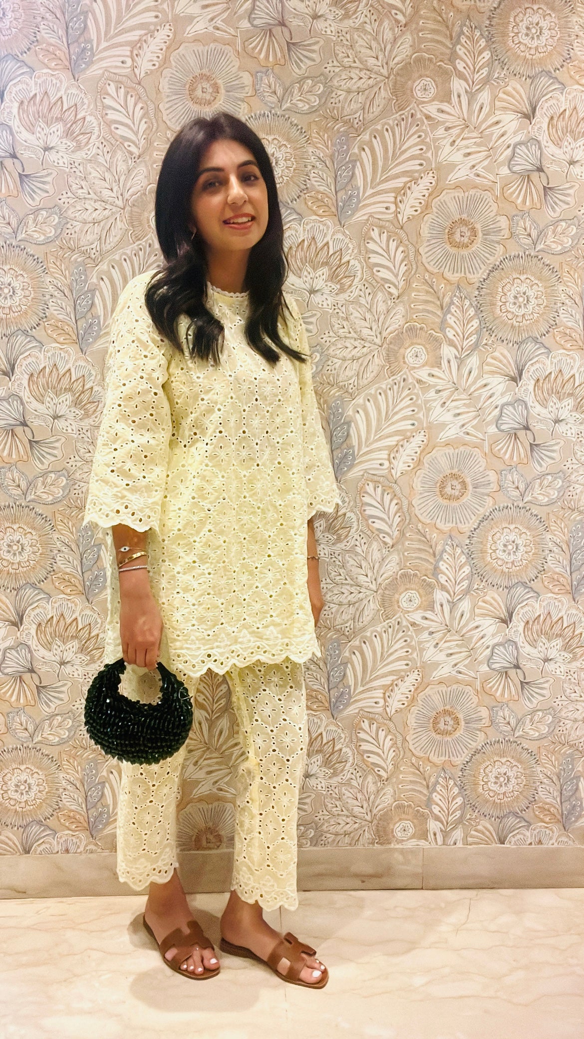 LEMON COTTON COORD SET