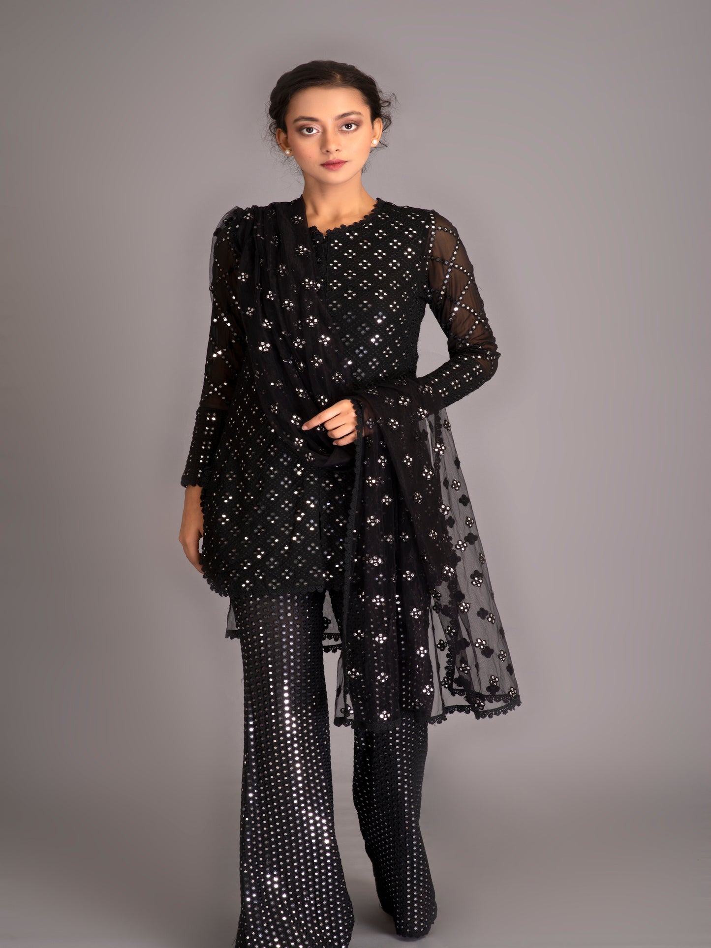 BLACK MIRROR WORK COORD SET