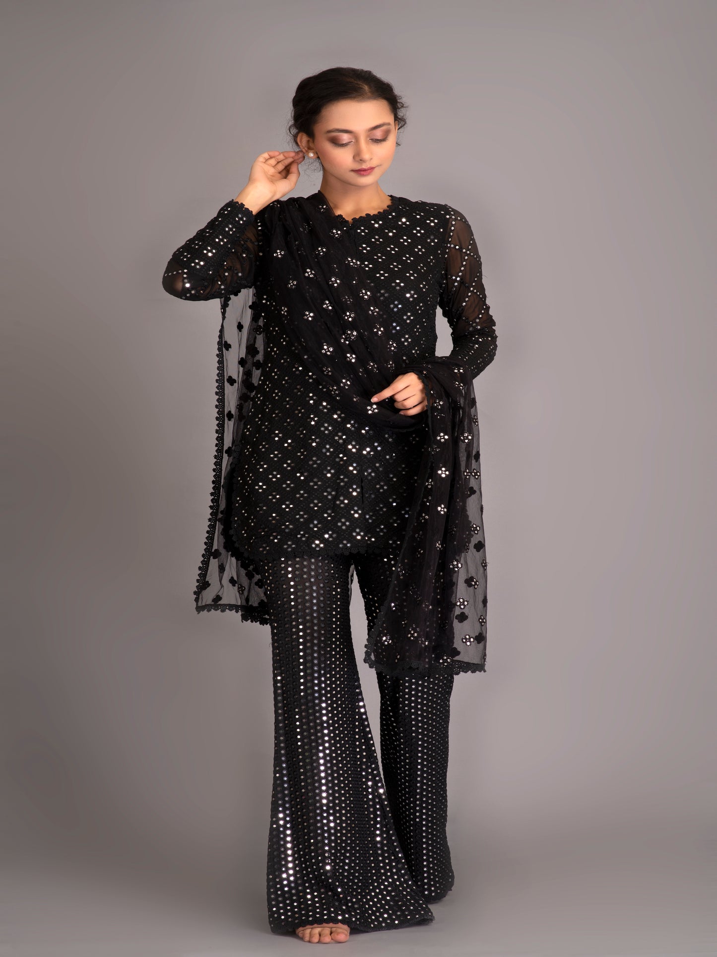 BLACK MIRROR WORK COORD SET