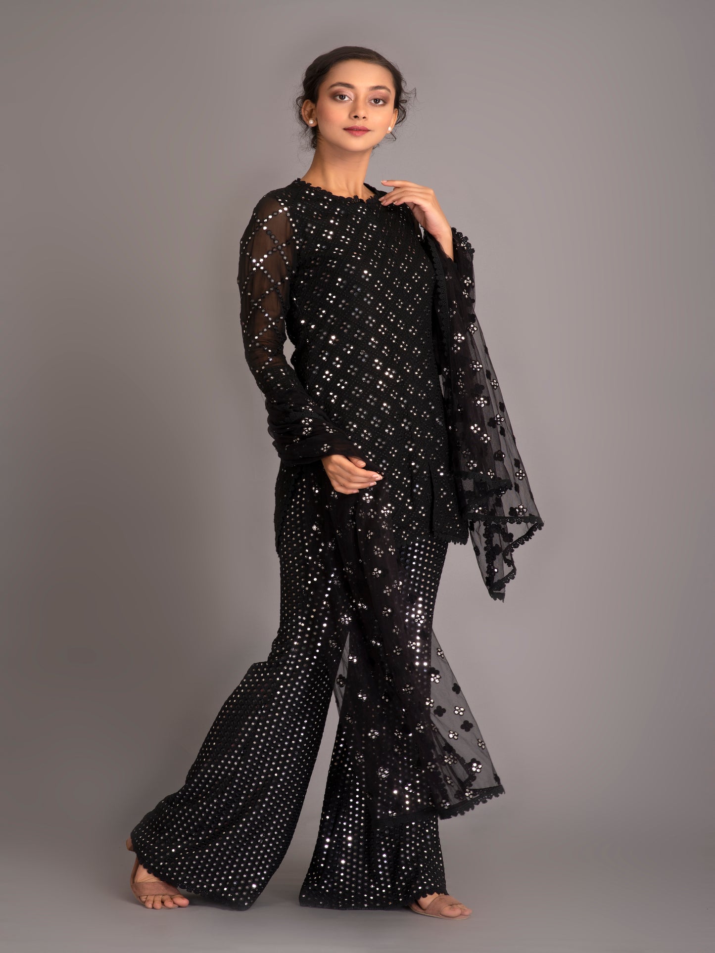 BLACK MIRROR WORK COORD SET