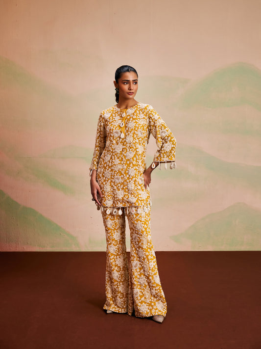 YELLOW PEARL WORK COORD SET