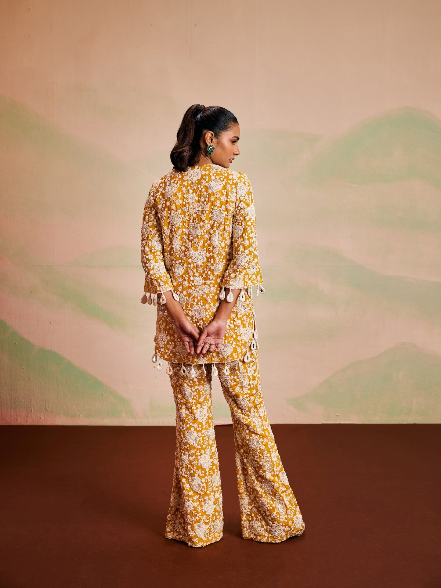YELLOW PEARL WORK COORD SET