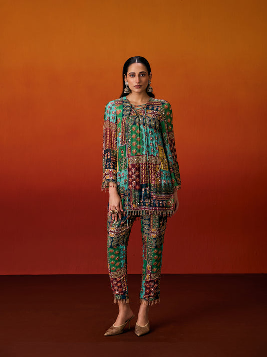 MULTICOLOR COORD SET