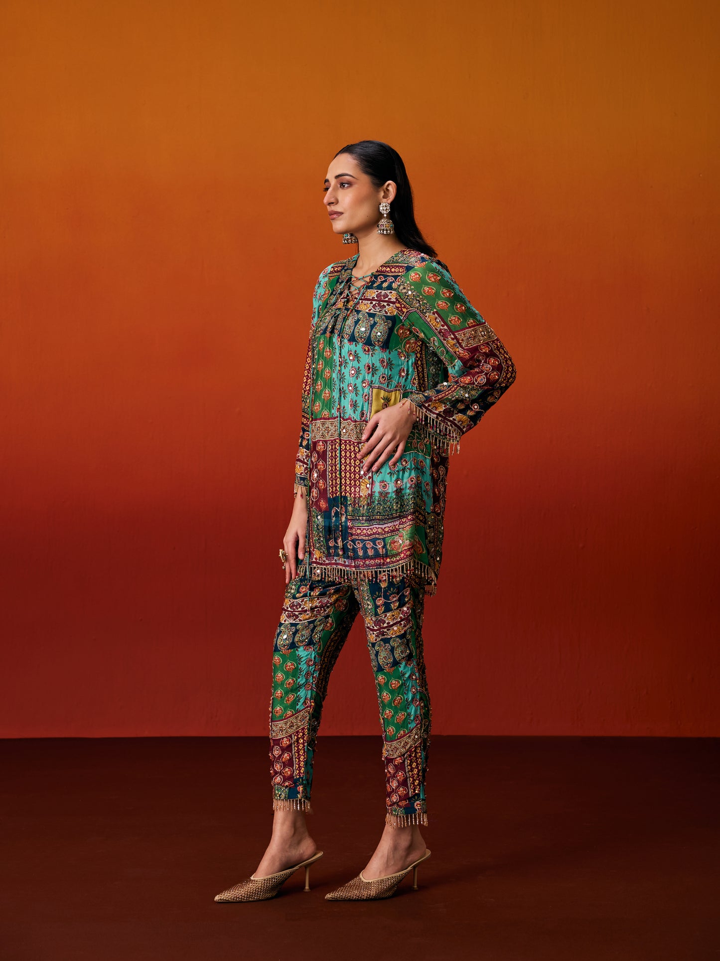 MULTICOLOR COORD SET