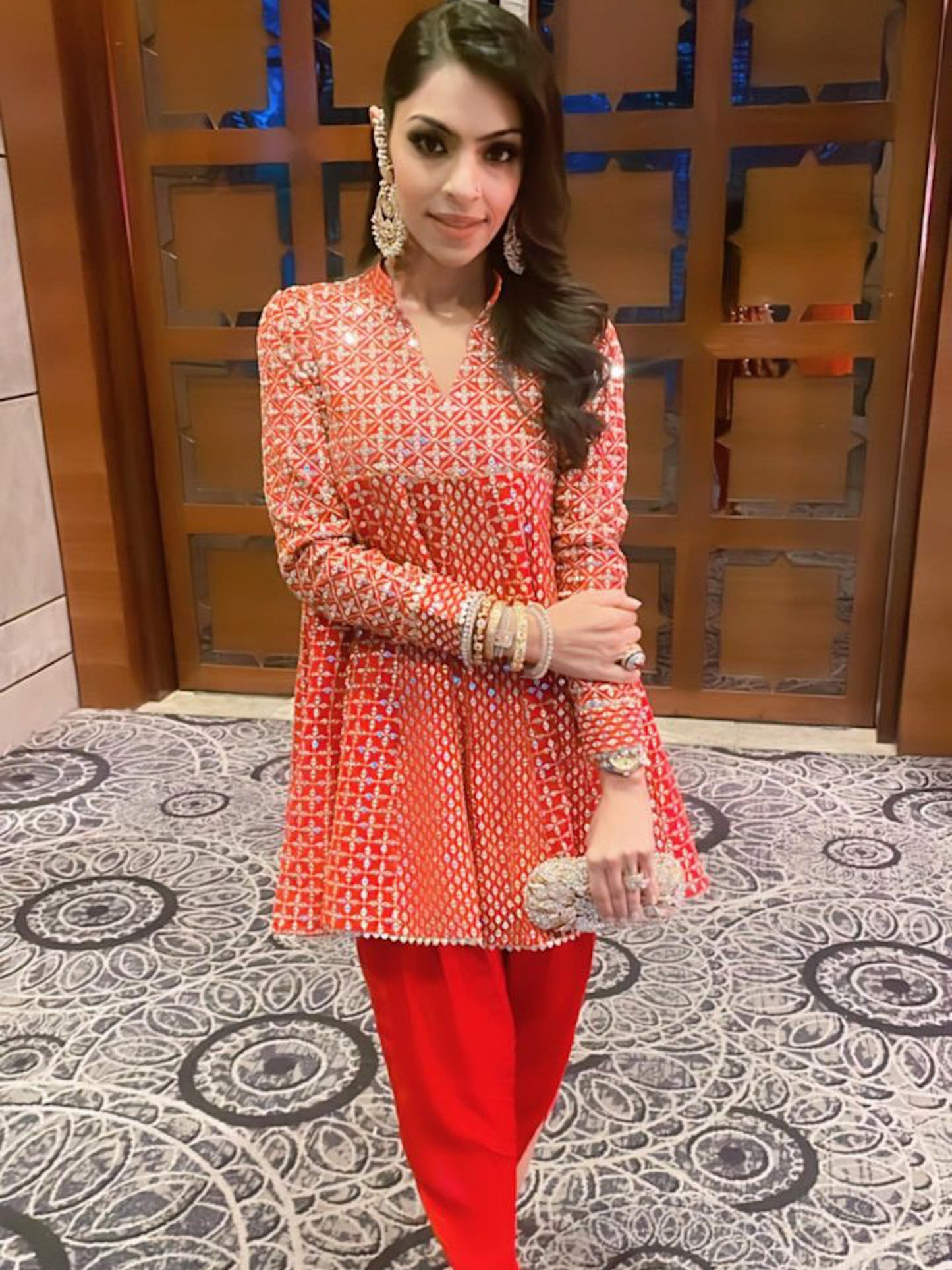 ZARI & SEQUIN DHOTI SET