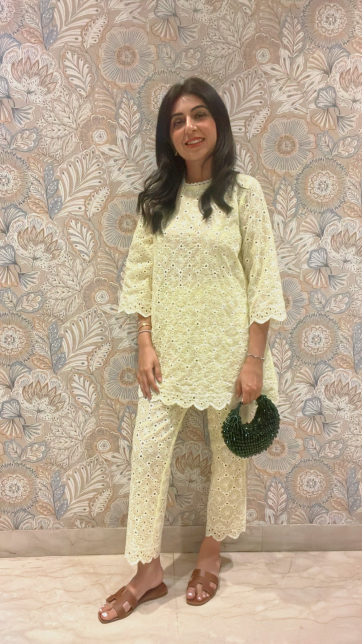 LEMON COTTON COORD SET
