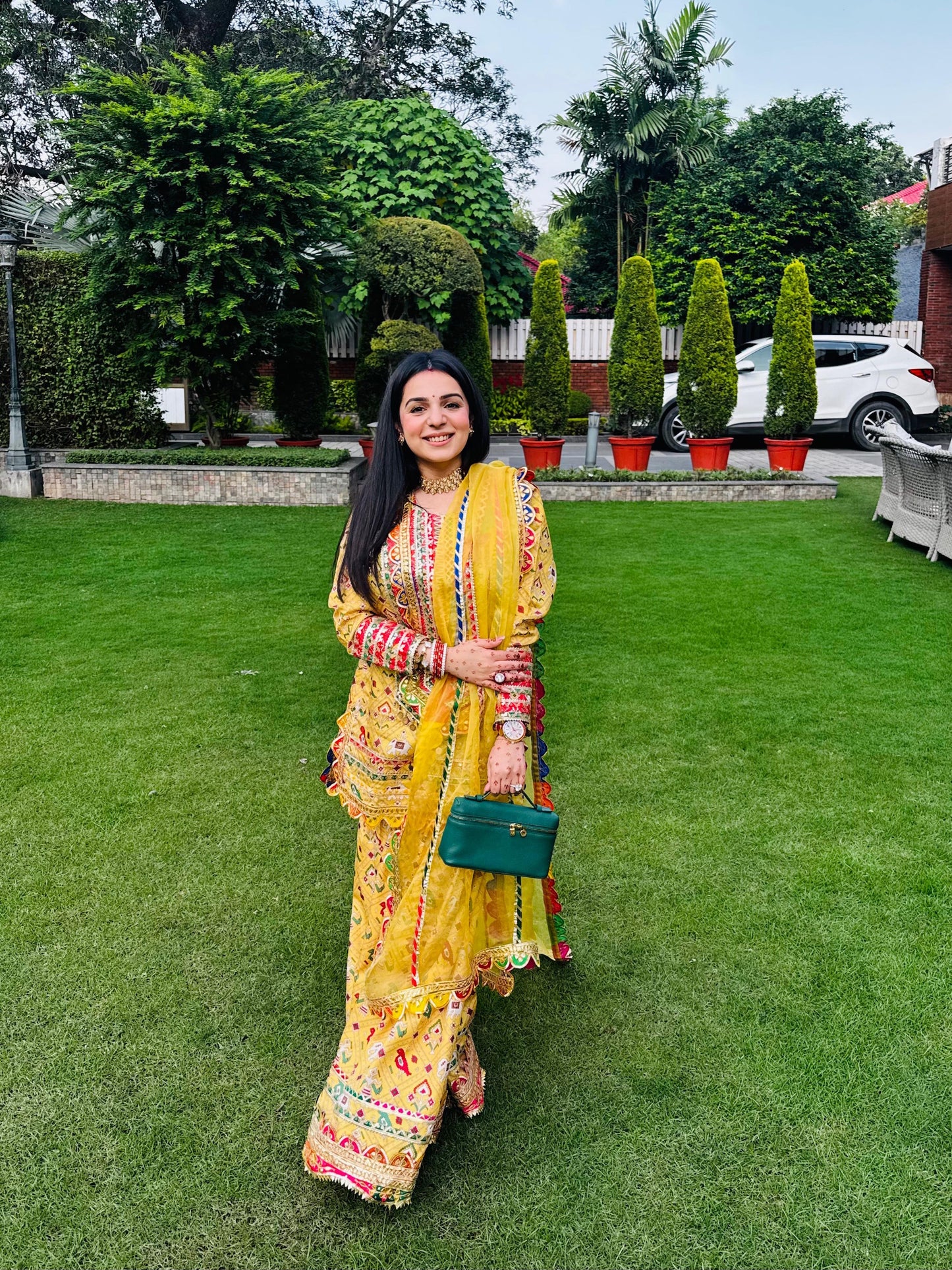 TANYA NARANG IN YELLOW PATOLA SHARARA SET