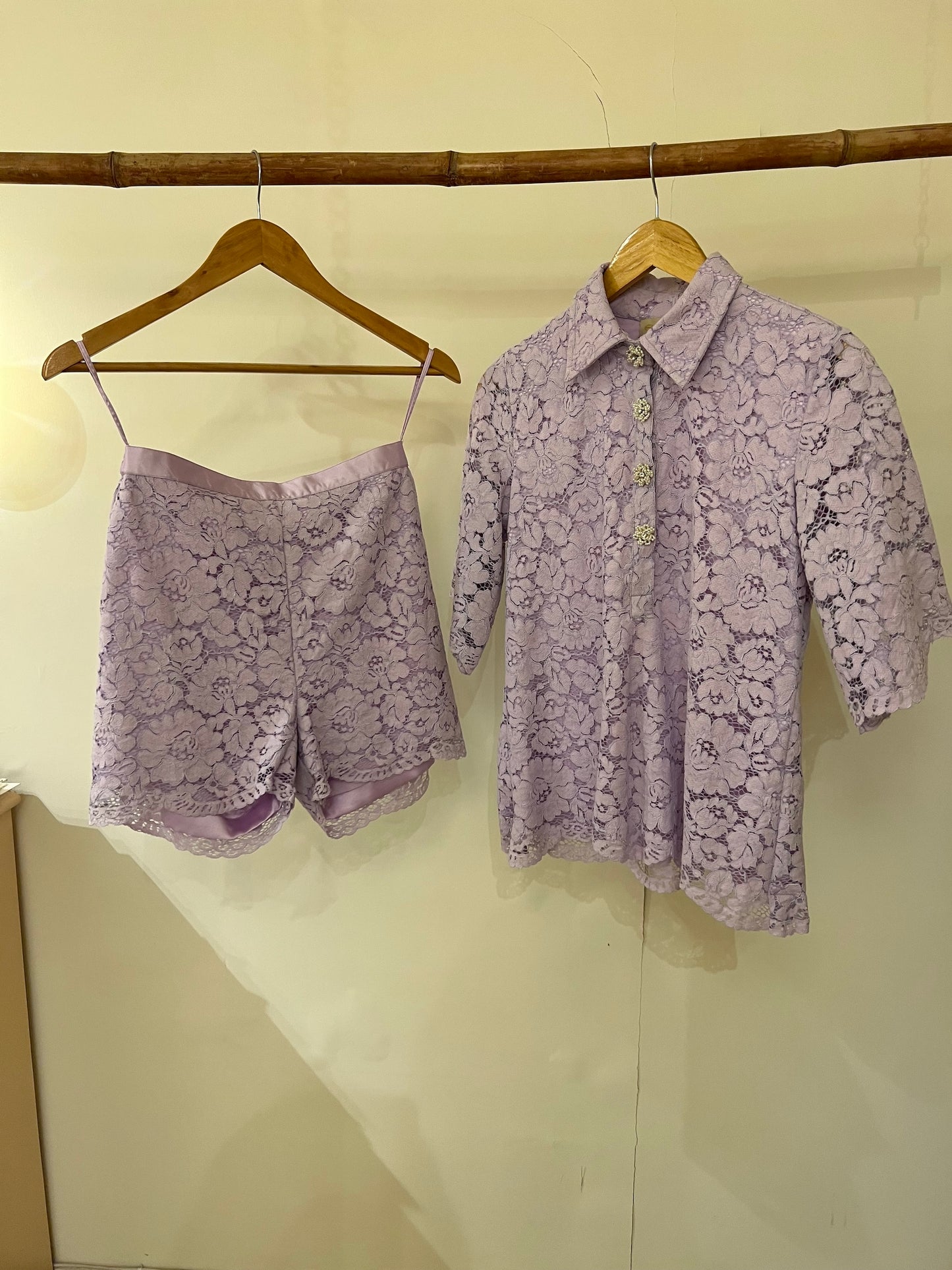 LILAC  LACE COORD SET