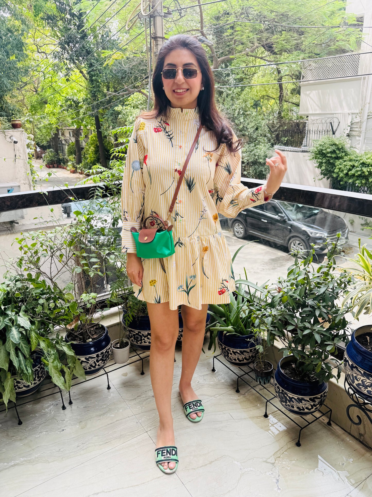 NIKITA KHURANA IN YELLOW COTTON DRESS