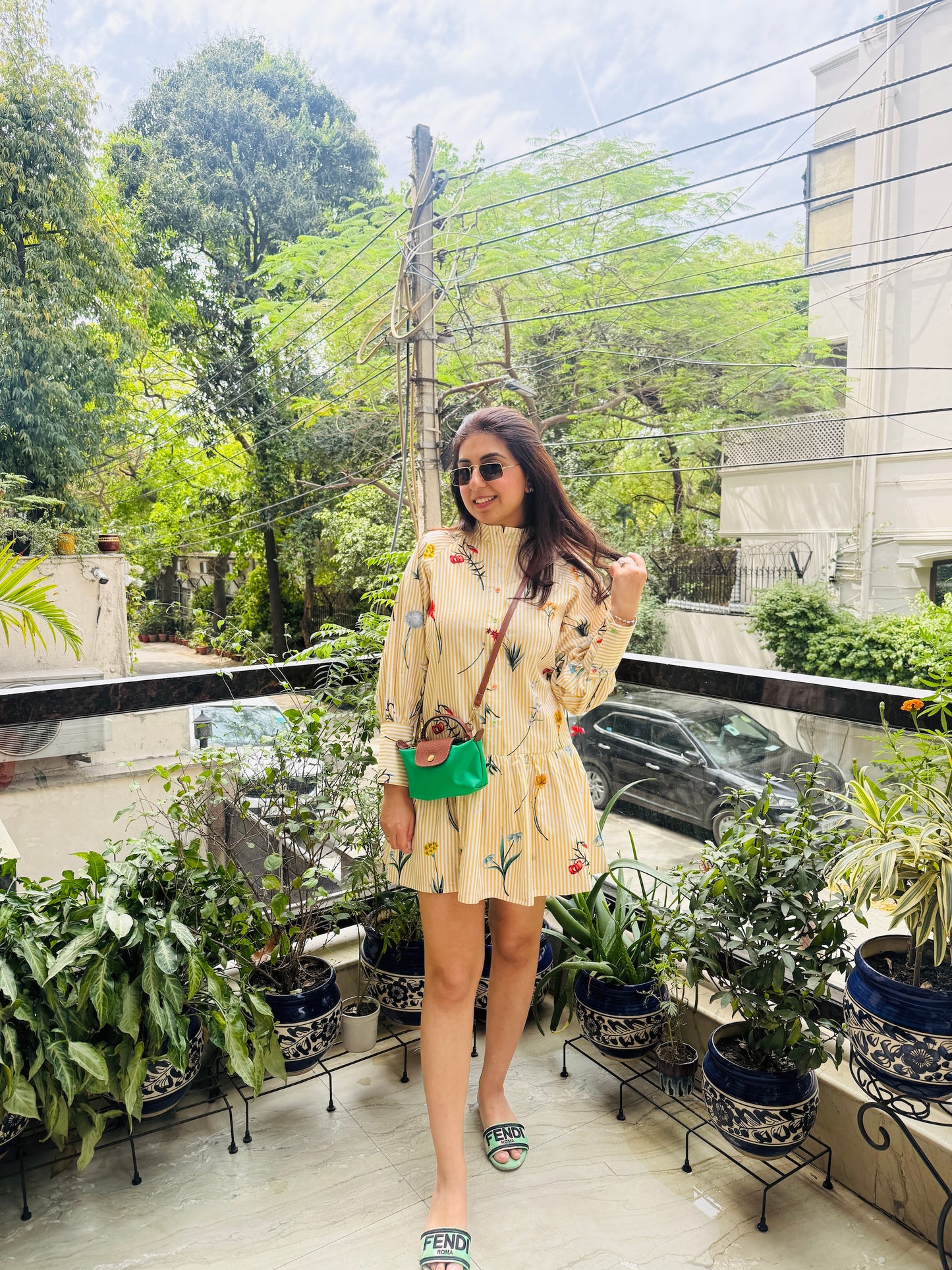NIKITA KHURANA IN YELLOW COTTON DRESS