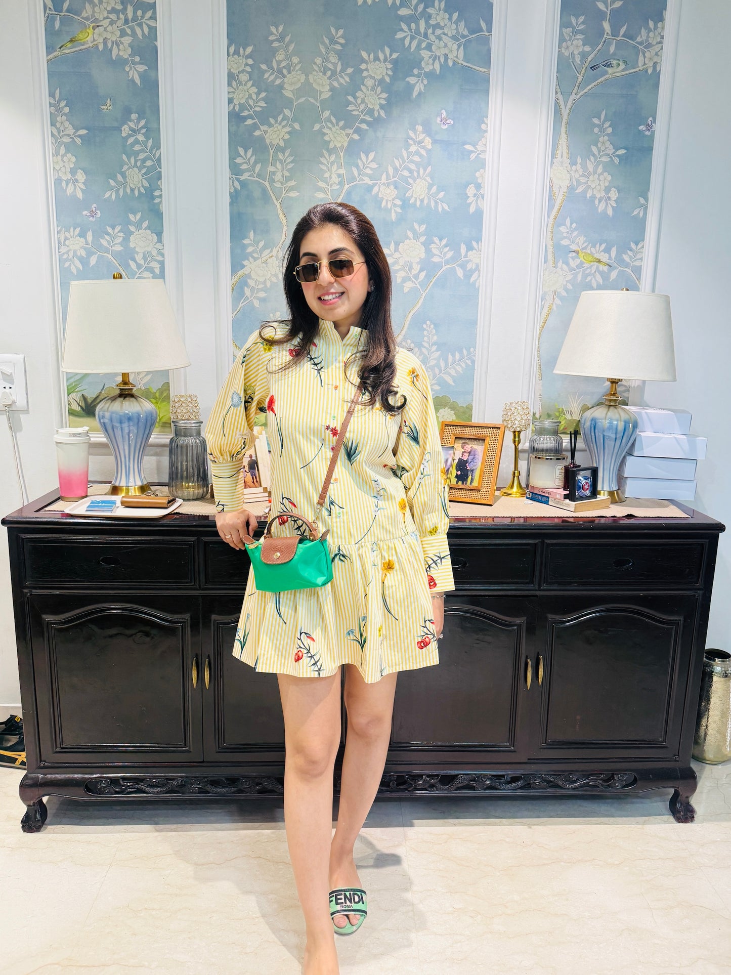 NIKITA KHURANA IN YELLOW COTTON DRESS
