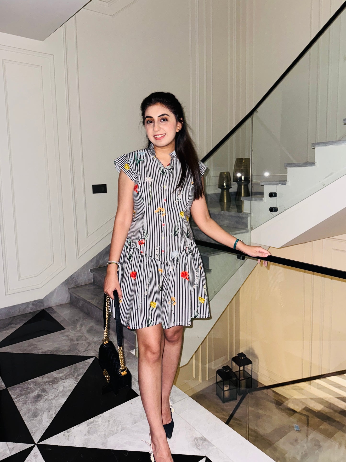 NIKITA KHURANA IN BLACK COTTON DRESS