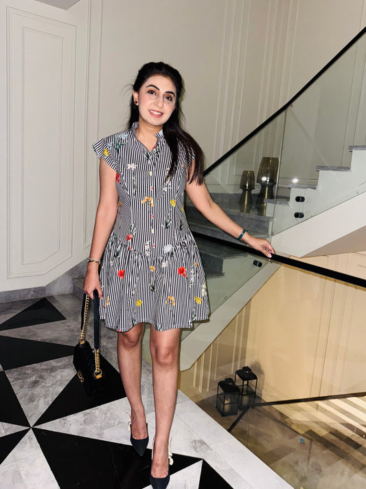 NIKITA KHURANA IN BLACK COTTON DRESS