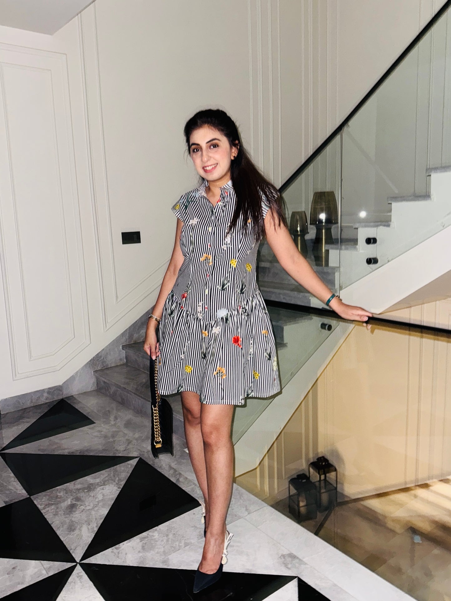 NIKITA KHURANA IN BLACK COTTON DRESS