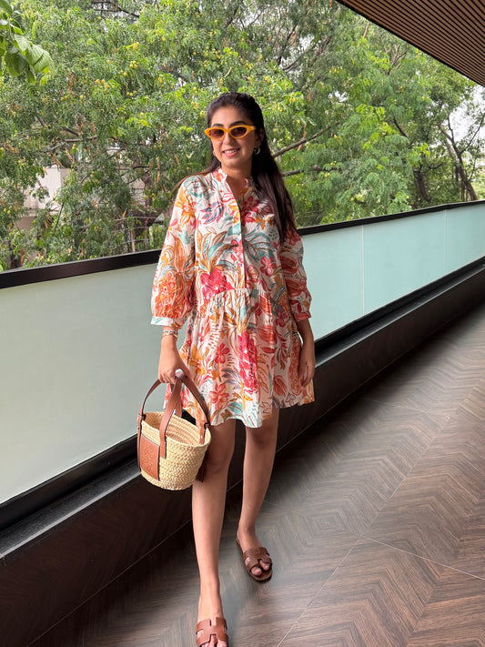 NIKITA KHURANA IN WHITE COTTON DRESS