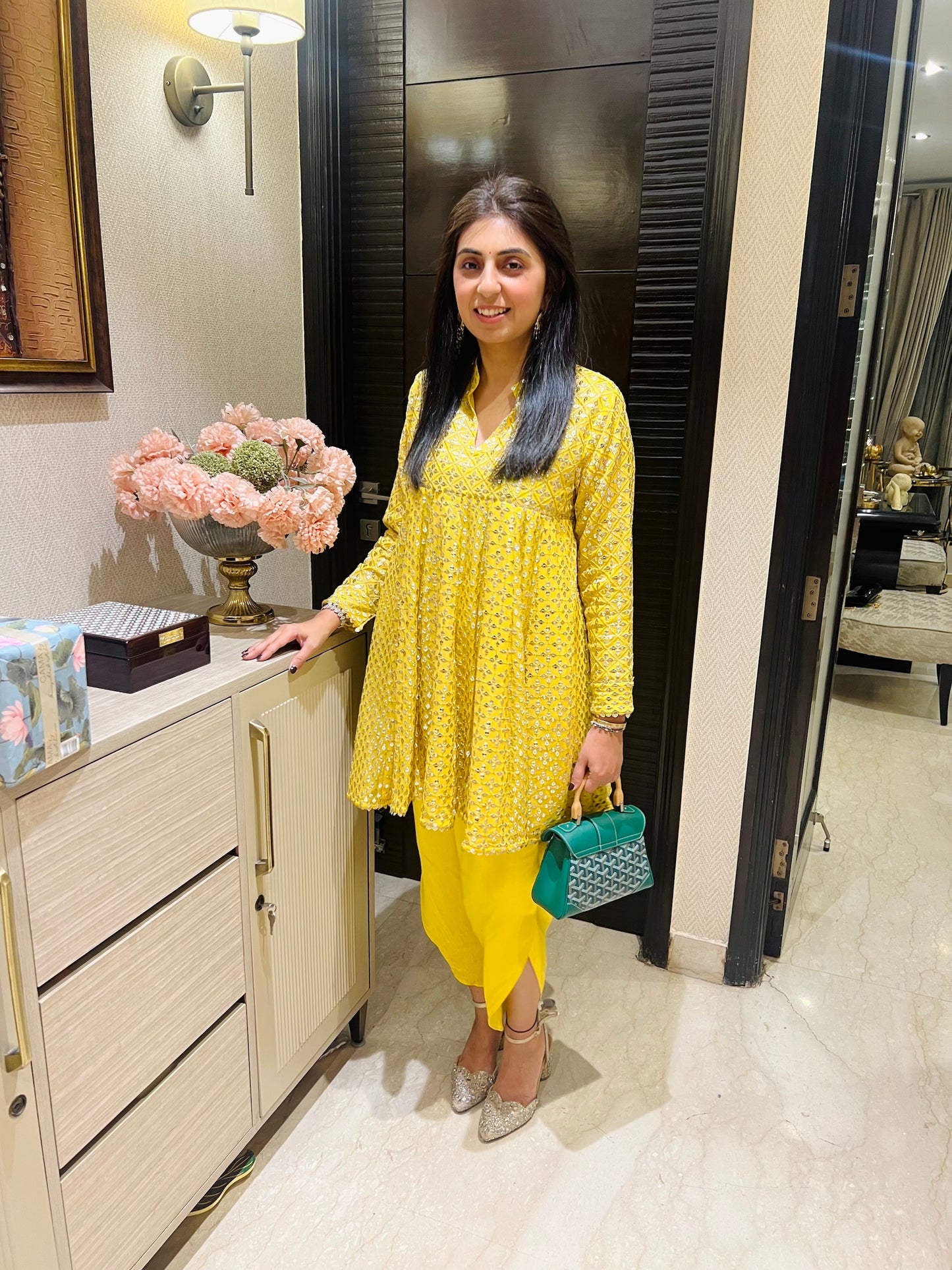 NIKITA KHURANA IN ZARI & SEQUIN DHOTI SET