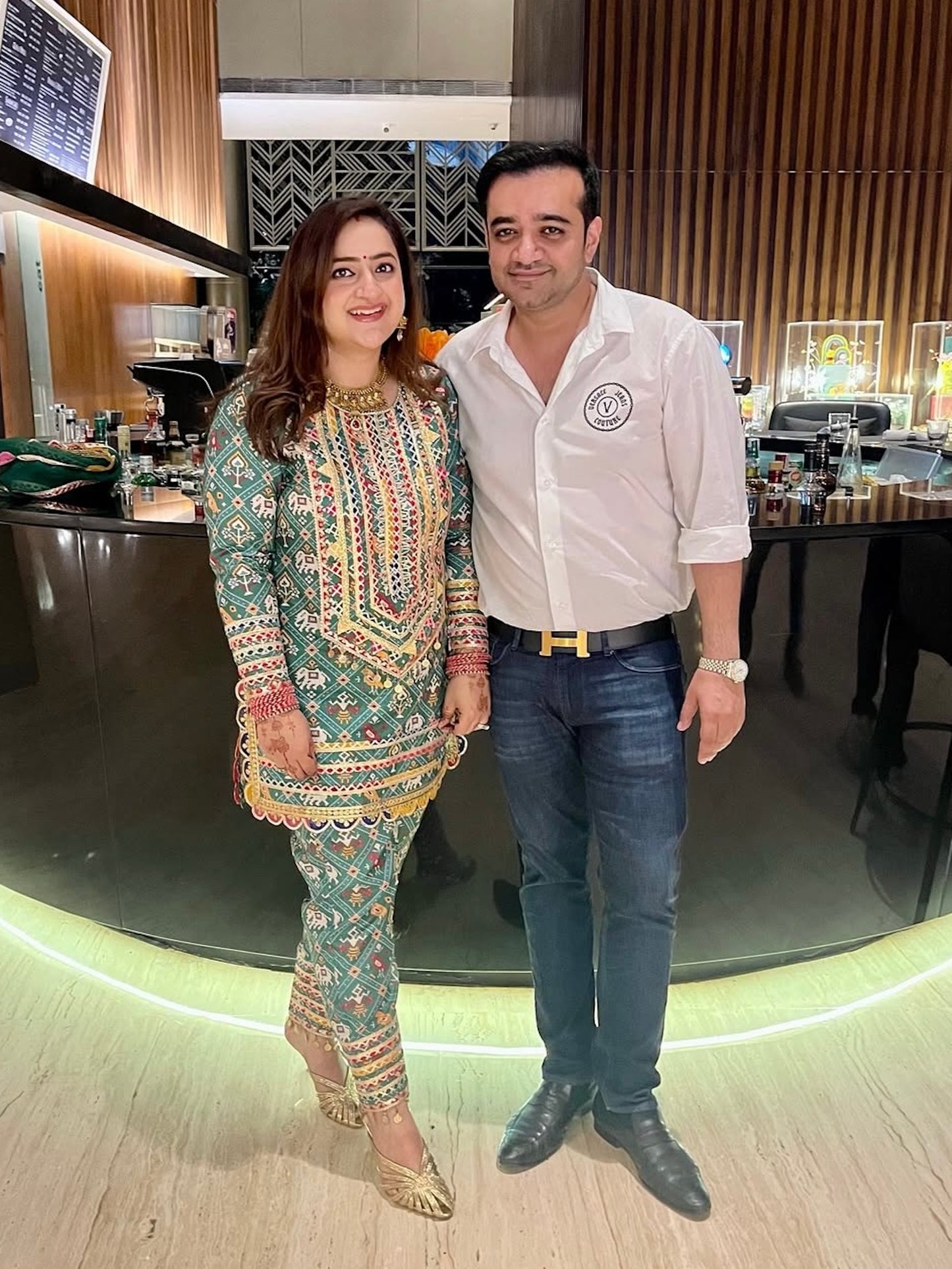 GREEN PATOLA KURTA SET