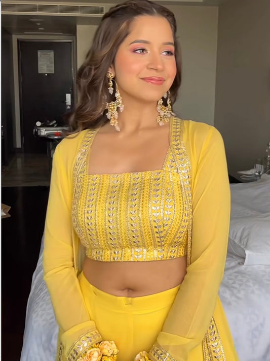 VIDHI IN YELLOW GOTA JACKET SET