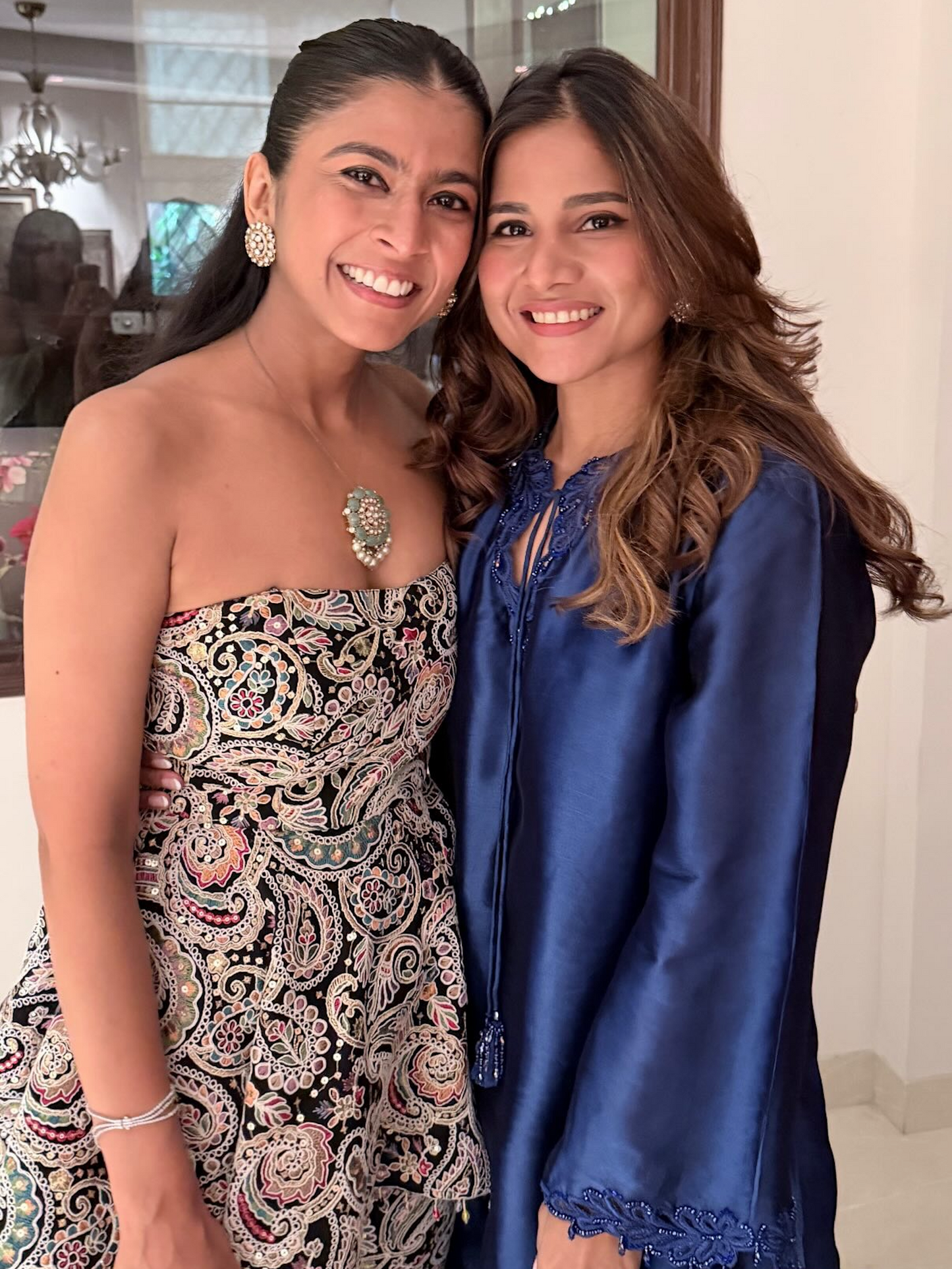 BLACK MULTI COLOR EMBROIDERED PEPLUM SET