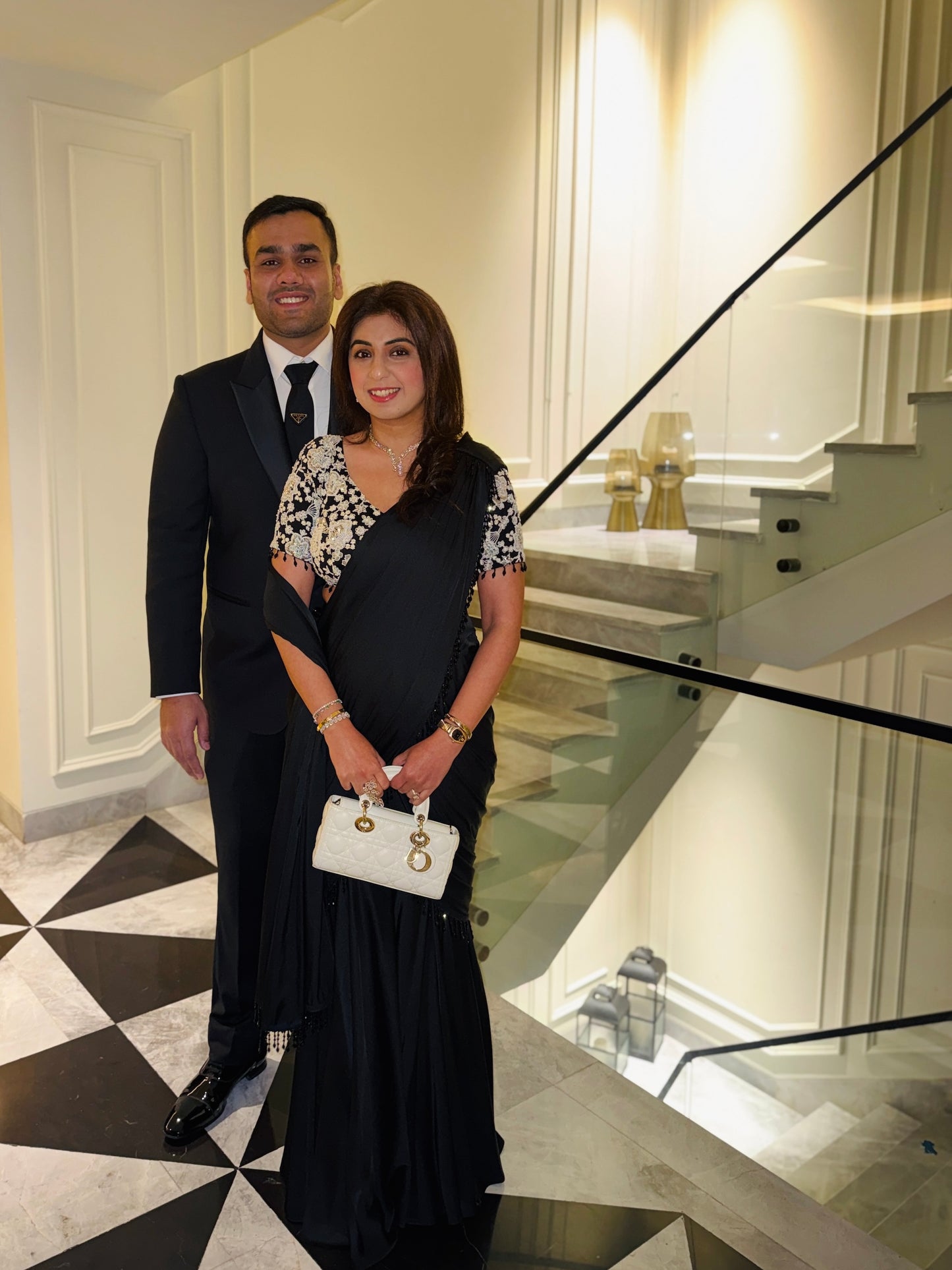 NIKITA KHURANA IN BLACK DRAPED SAREE