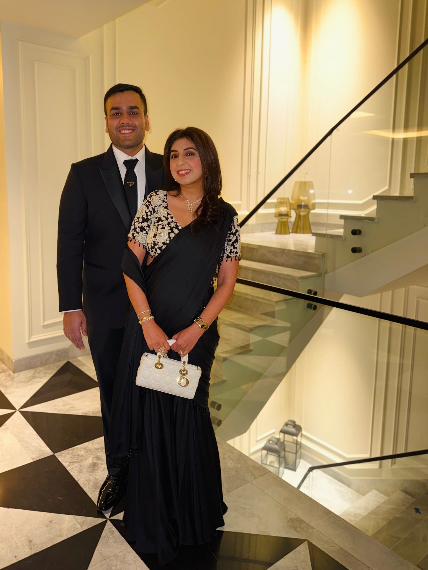 NIKITA KHURANA IN BLACK DRAPED SAREE