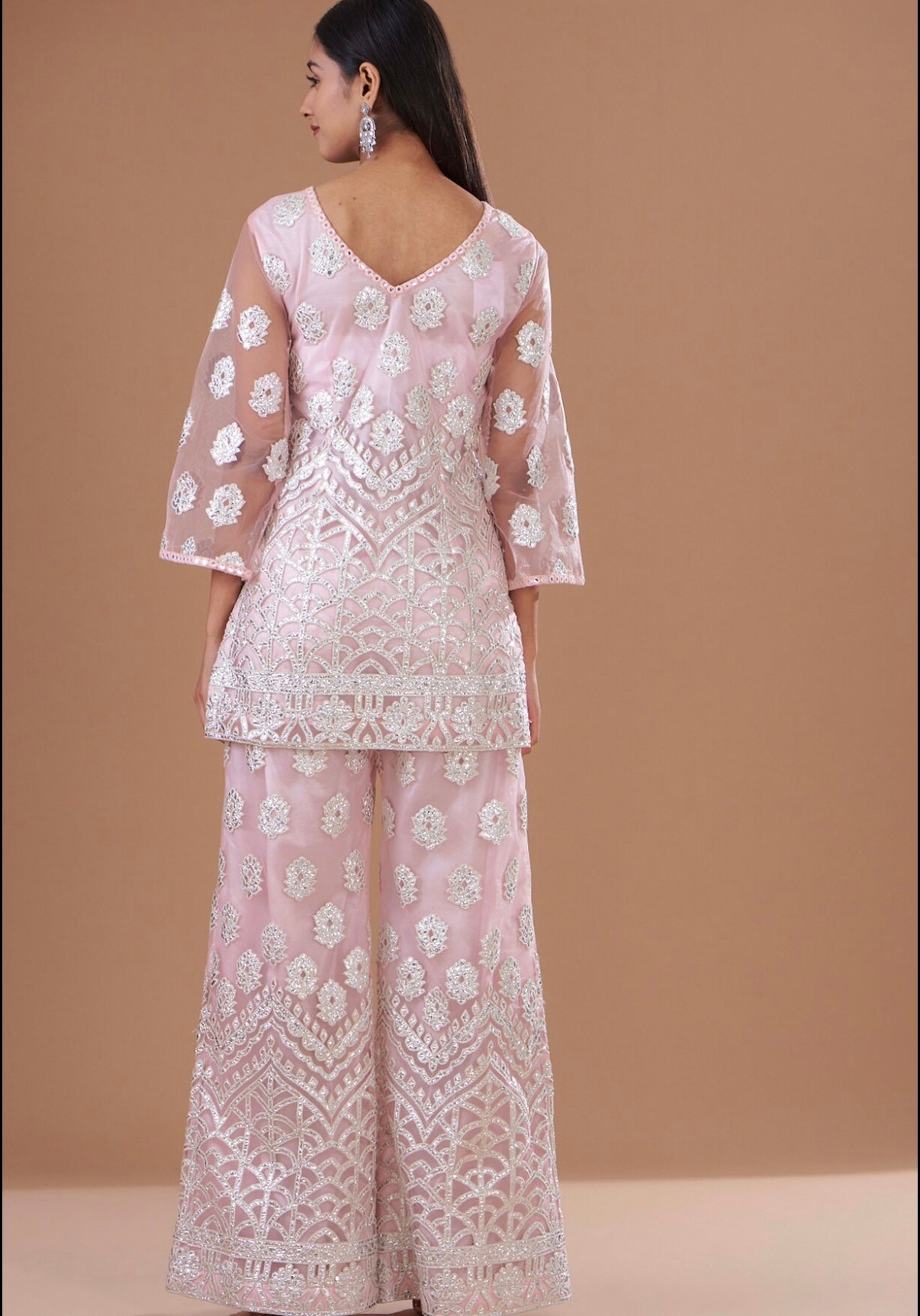 PINK FOIL WORK COORD SET