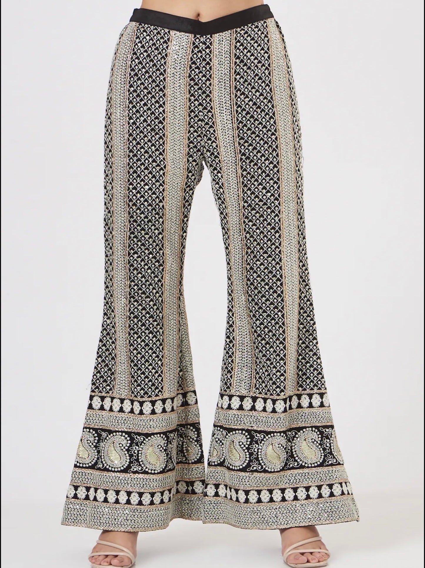 BLACK CHIKANKARI COORD SET