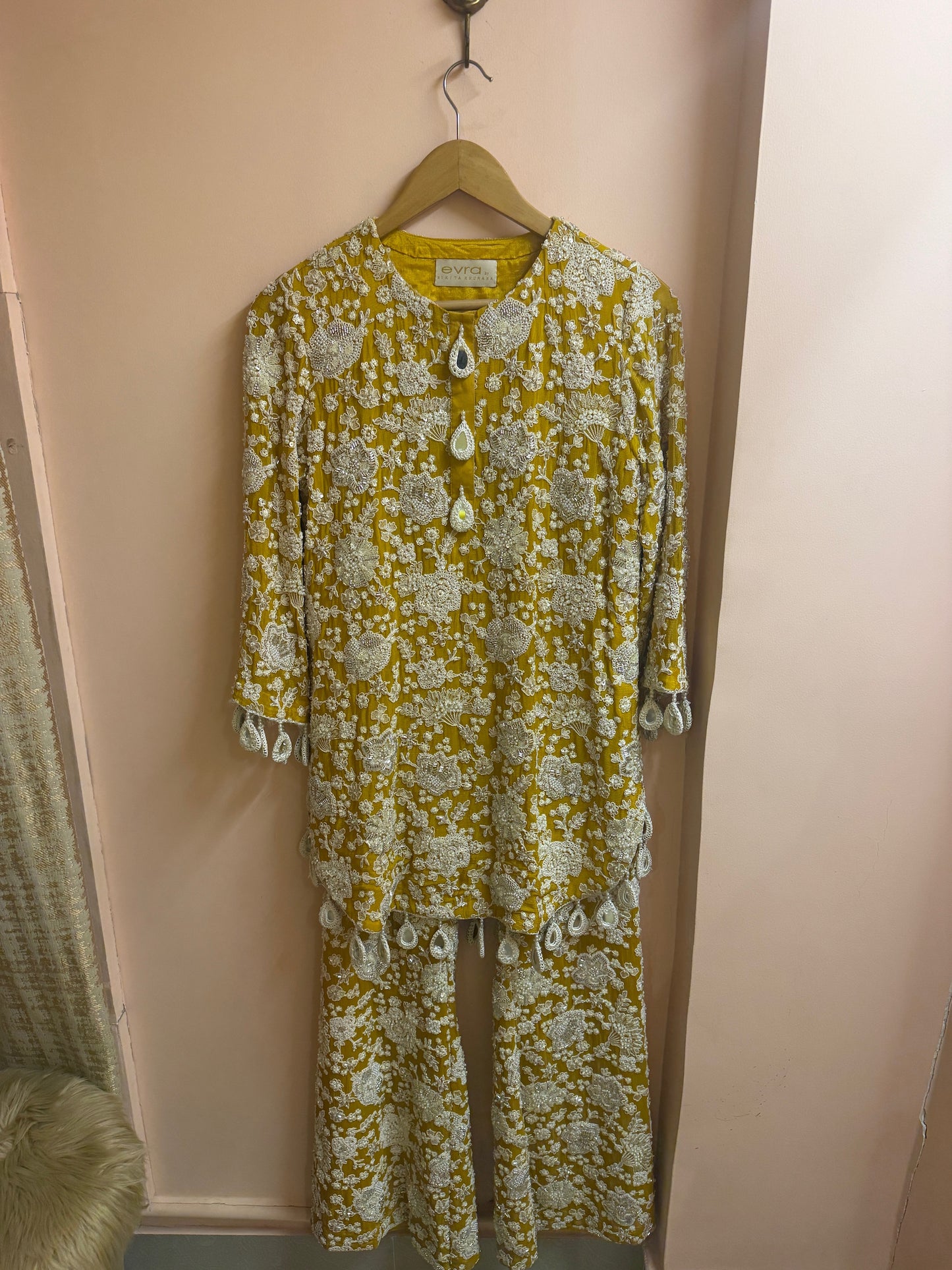 YELLOW PEARL WORK COORD SET