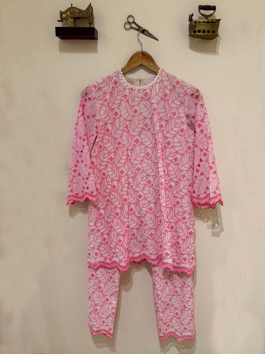 Pink cotton coord set