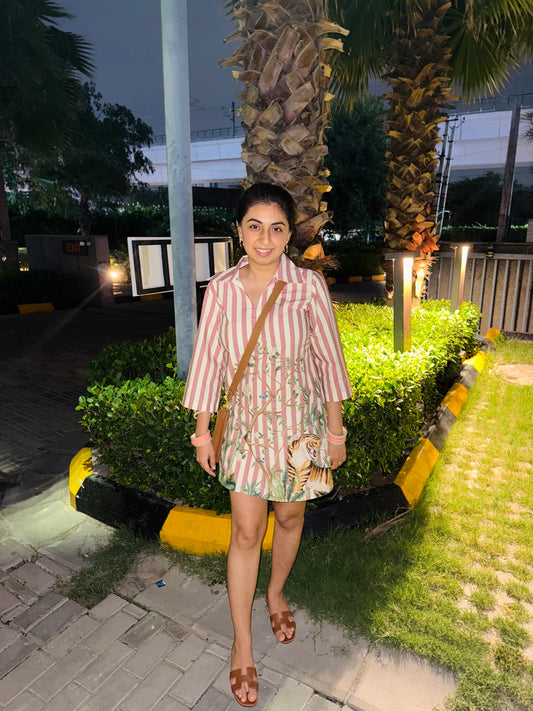 NIKITA KHURANA IN PINK COTTON DRESS