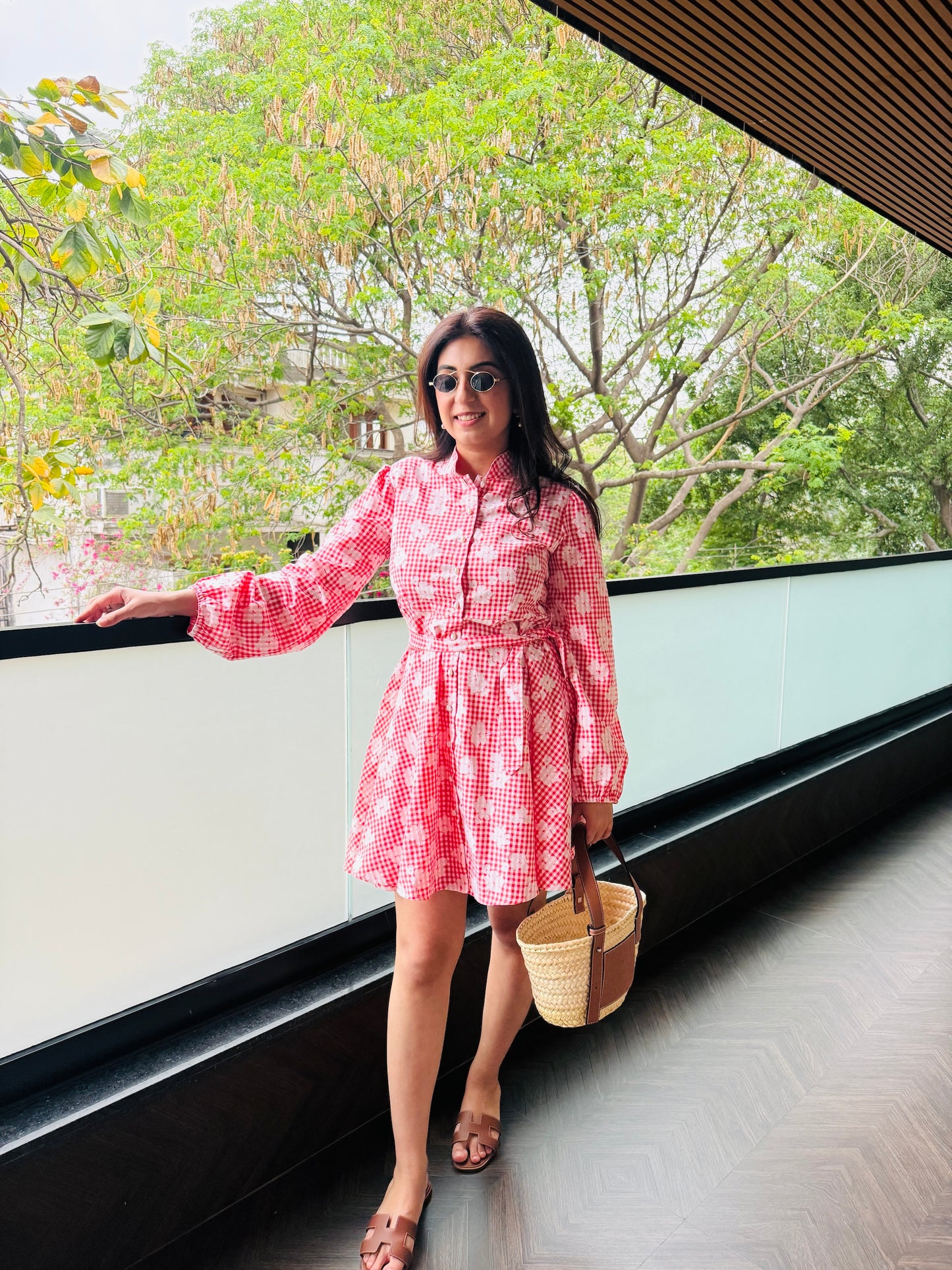 NIKITA KHURANA IN RED COTTON DRESS