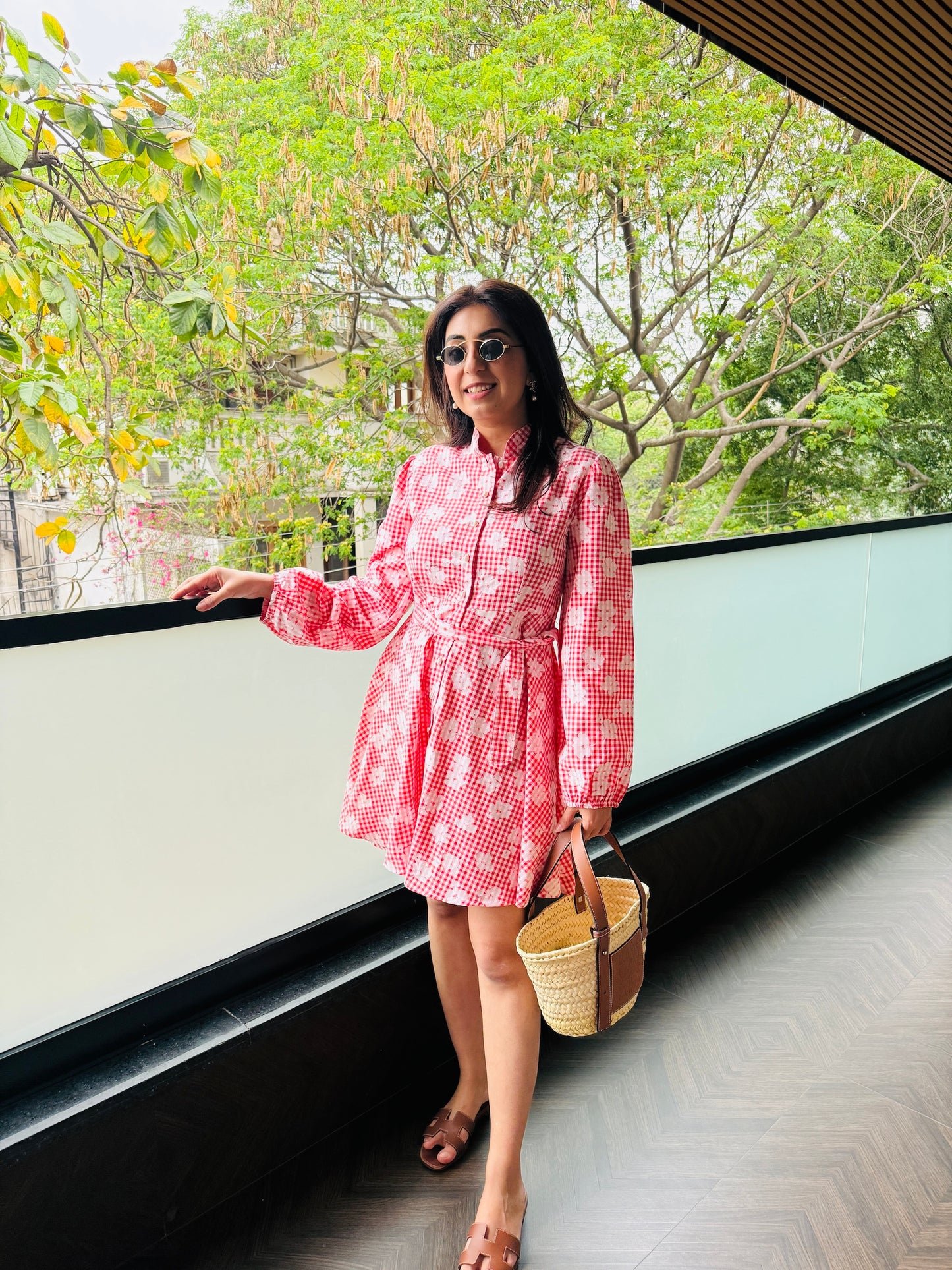 NIKITA KHURANA IN RED COTTON DRESS