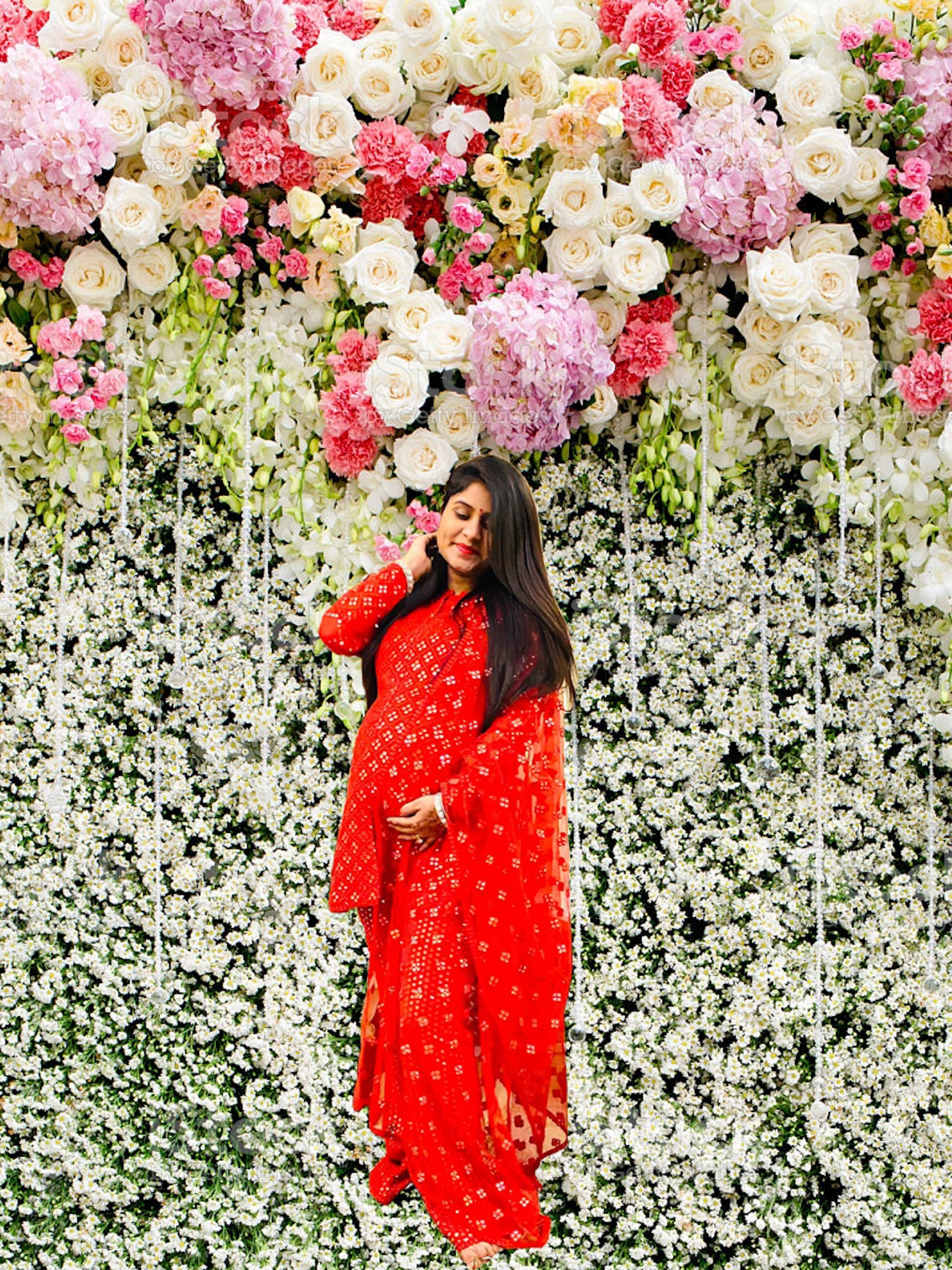 RED MIRROR WORK COORD SET
