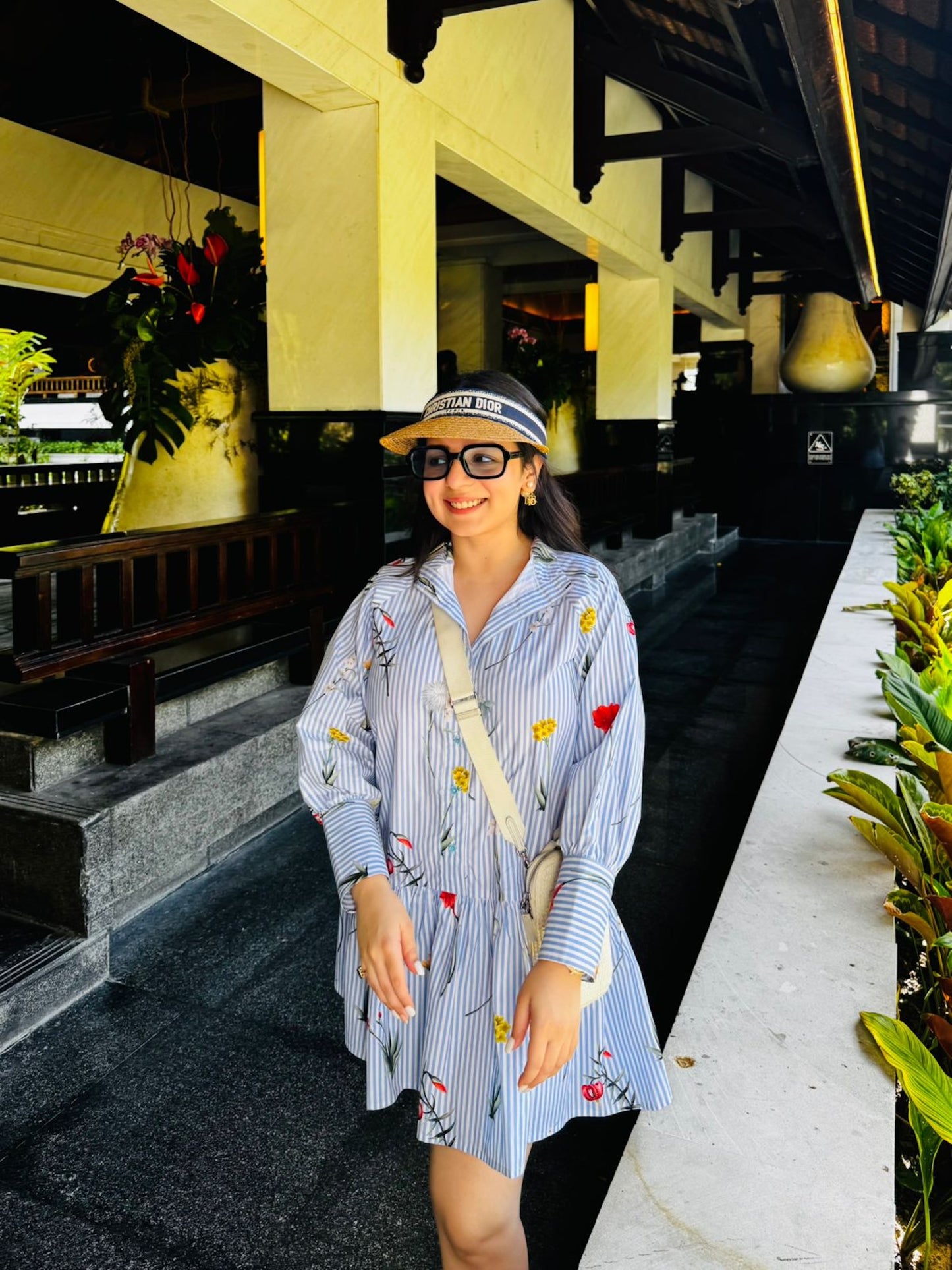 TANYA NARANG IN BLUE COTTON DRESS