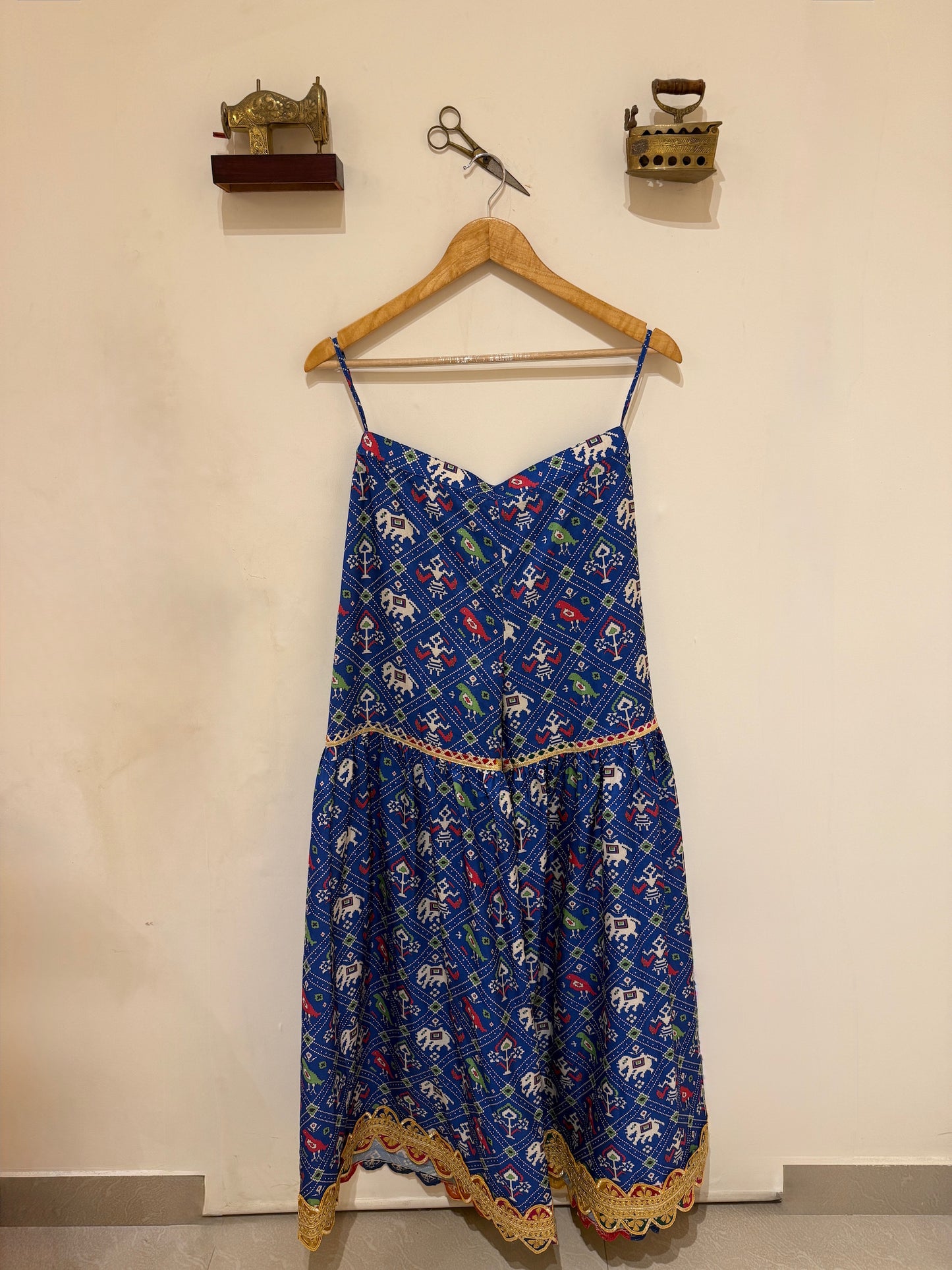 BLUE PATOLA SHARARA SET