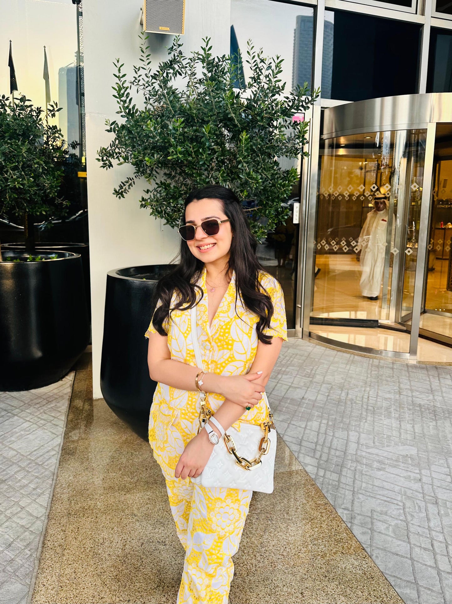 TANYA NARANG IN YELLOW COTTON COORD SET