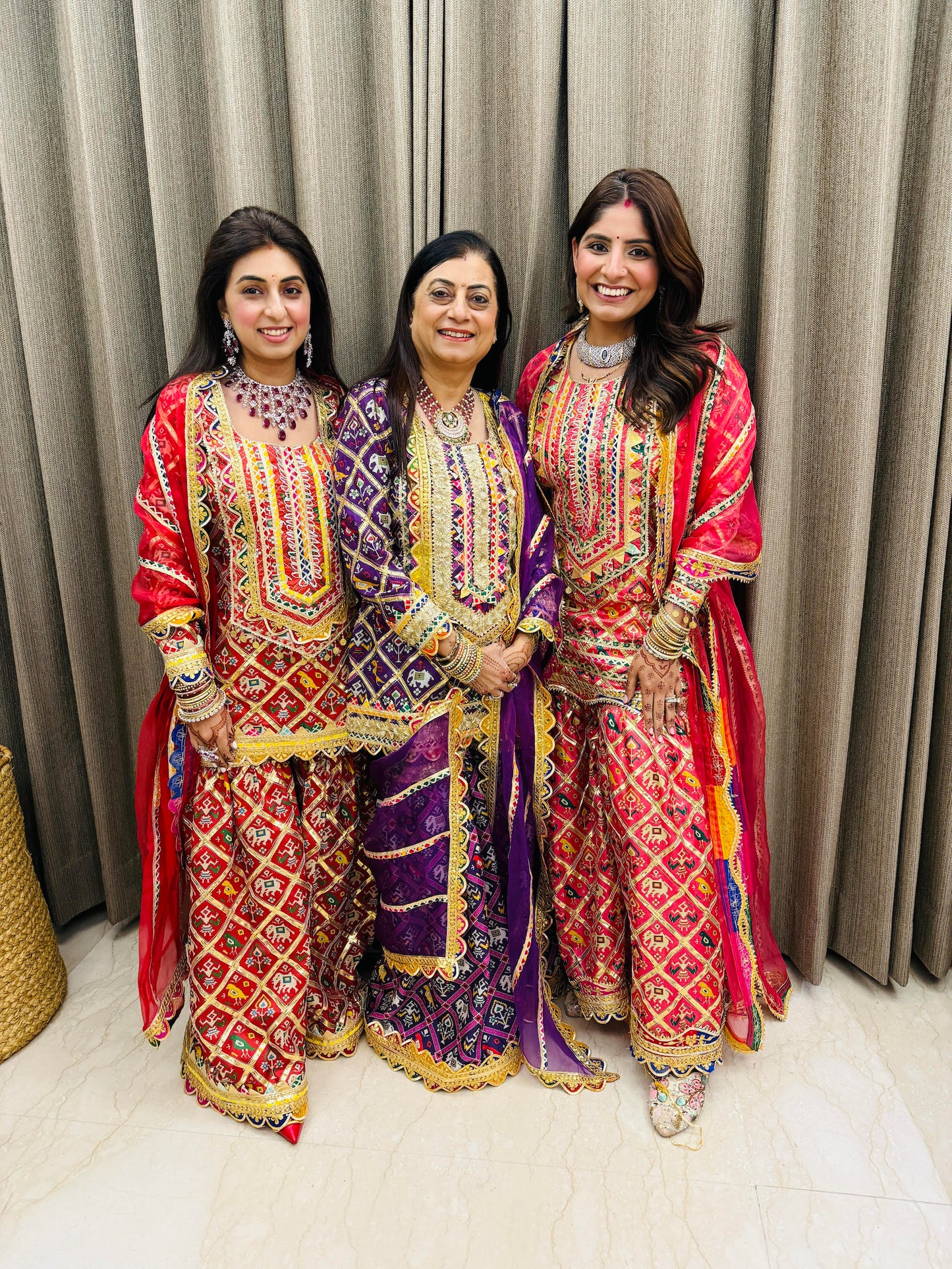 PINK PATOLA SHARARA SET