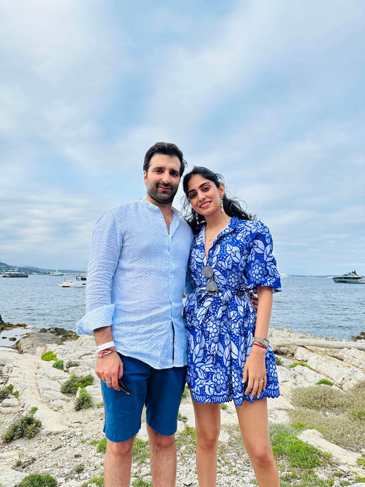 BLUE COTTON DRESS